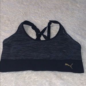 Black Puma sports bra